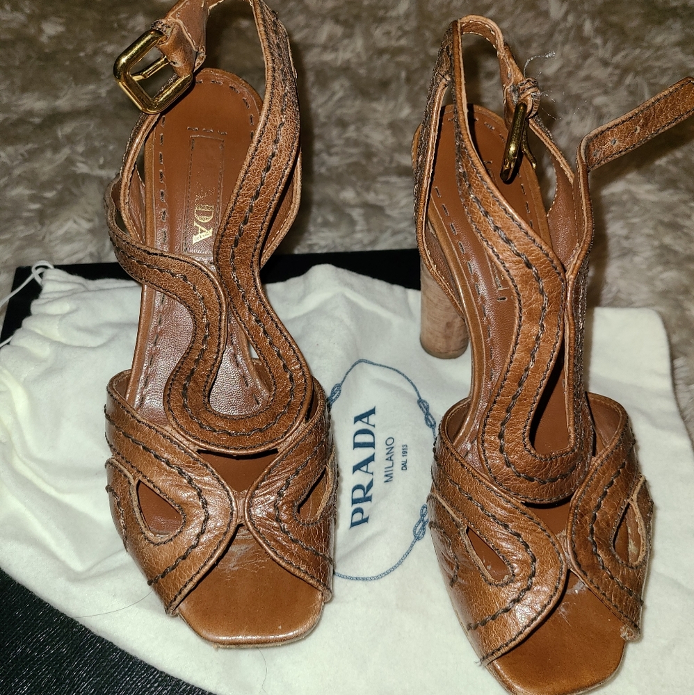 Prada platform sandals